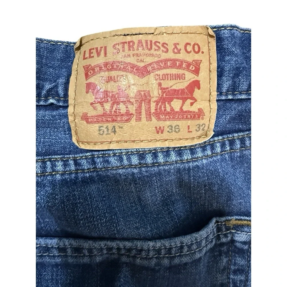 Levi 514 Bootcut Men's Blue Jeans From 2013 - Size 36/32